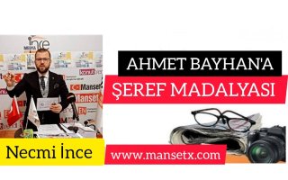 AHMET BAYHAN'A ŞEREF MADALYASI